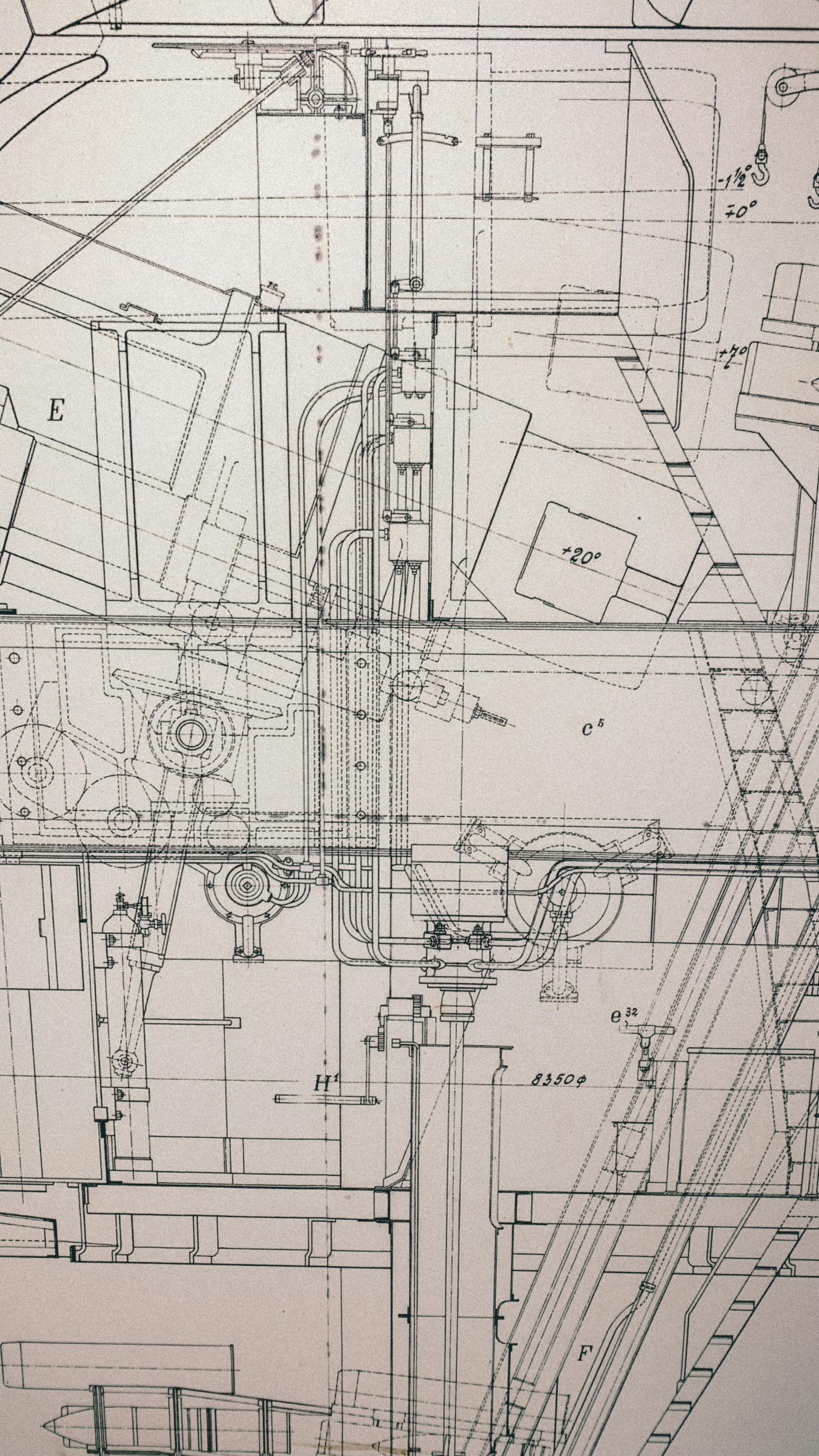 Modern structural blueprint